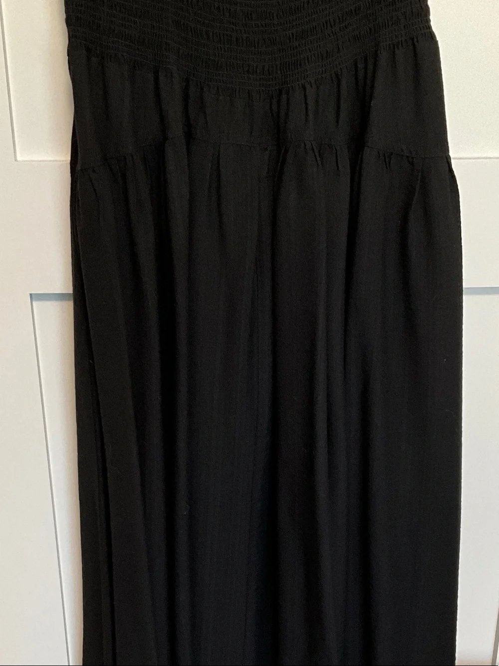 Moon River Black Sleeveless Maxi Dress